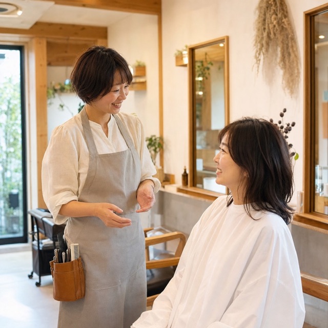 美容室の店内イメージ